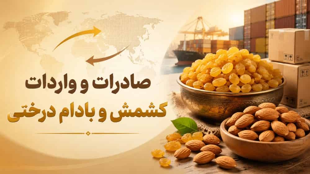 بهترین شرکت صادرات و واردات کشمش و بادام درختی در تهران